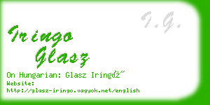 iringo glasz business card